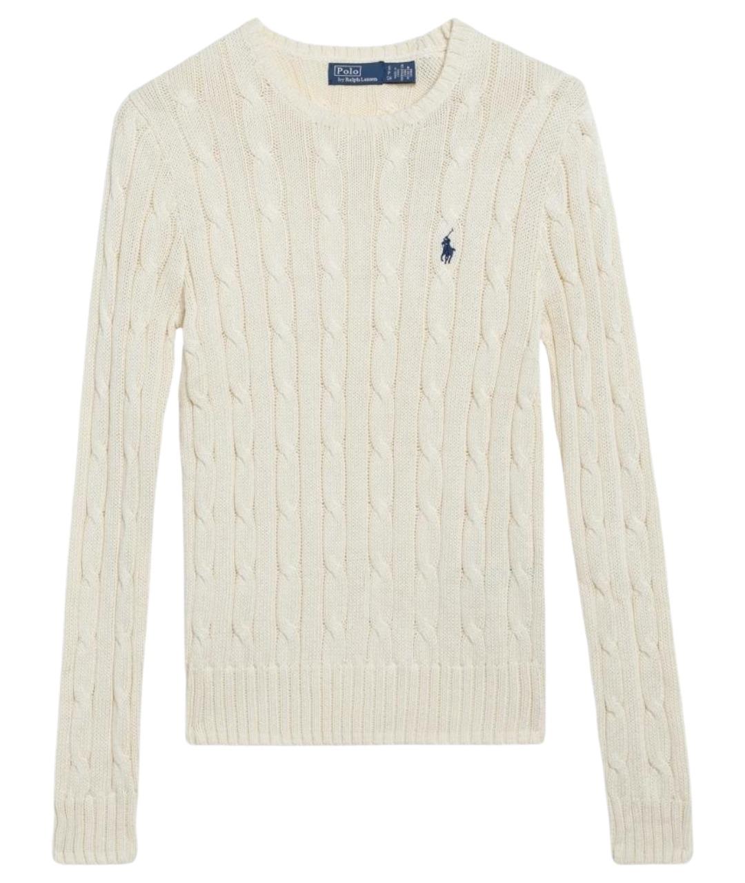 POLO RALPH LAUREN Бежевый хлопковый джемпер / свитер, фото 1