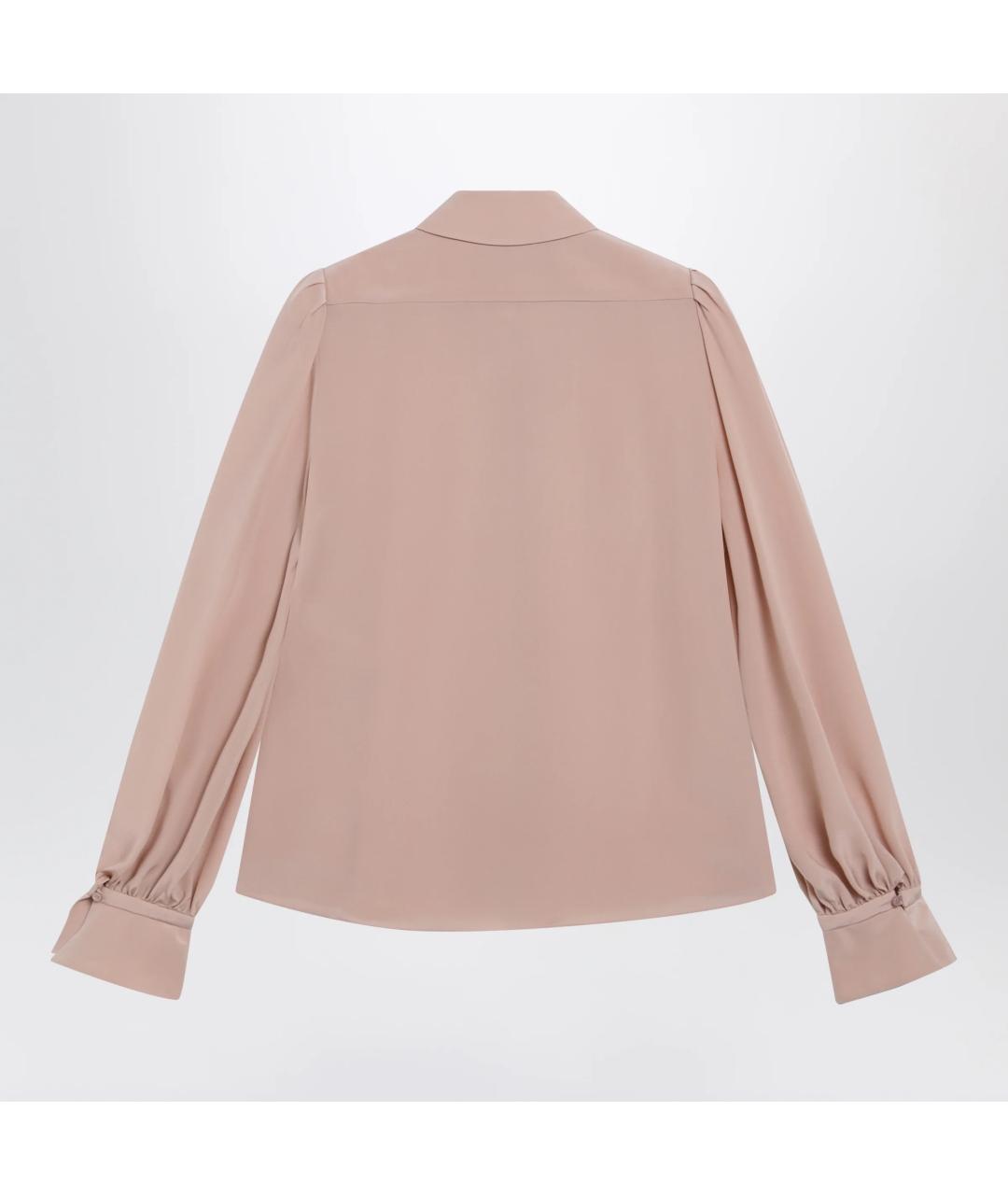 VALENTINO Розовая шелковая блузы, фото 2