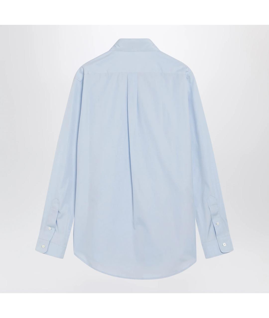 MIU MIU Голубая хлопковая рубашка, фото 2