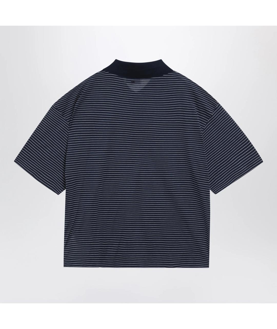 Ami Paris Черное хлопковое поло с коротким рукавом, фото 2