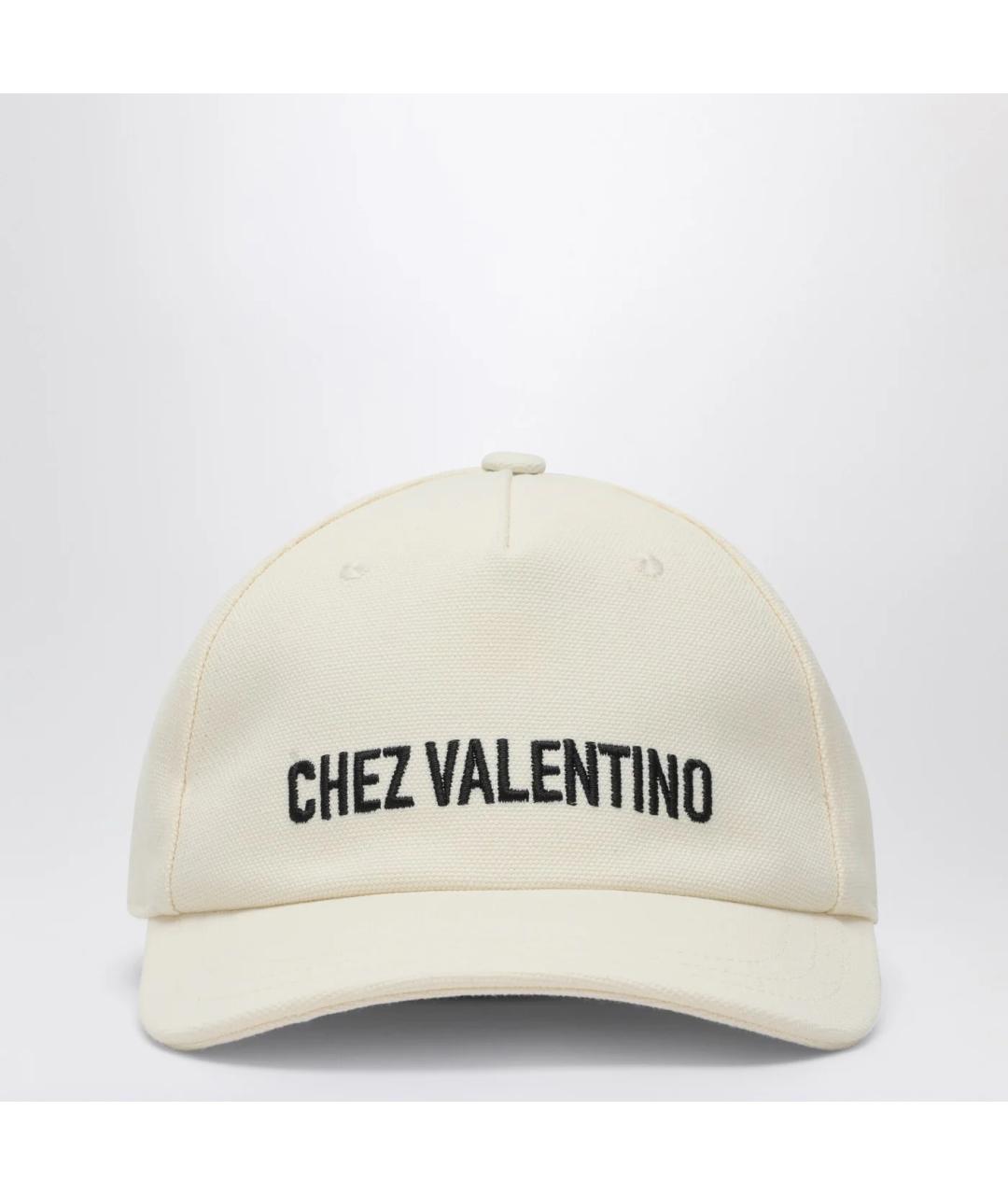 VALENTINO Бежевая хлопковая кепка, фото 3