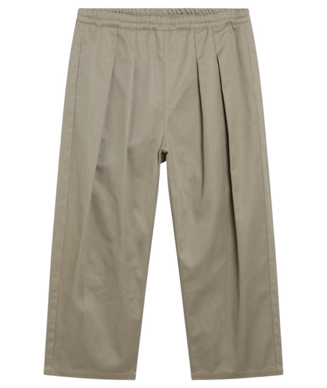 MAISON MARGIELA Бежевые хлопковые повседневные брюки, фото 1