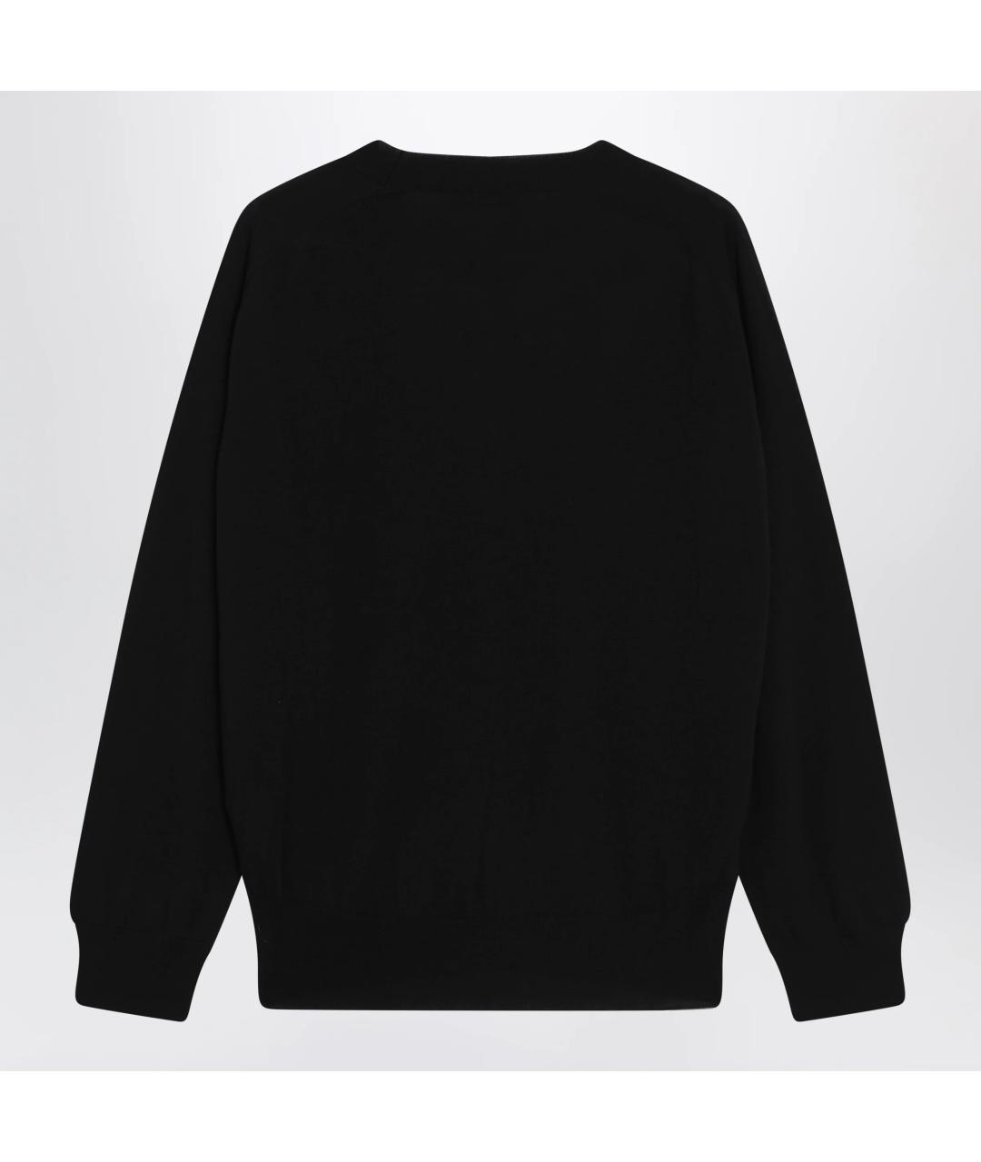 Ami Paris Черный шерстяной джемпер / свитер, фото 2