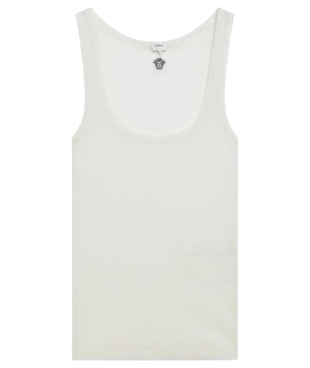 VERSACE Белая шерстяная майка, фото 1