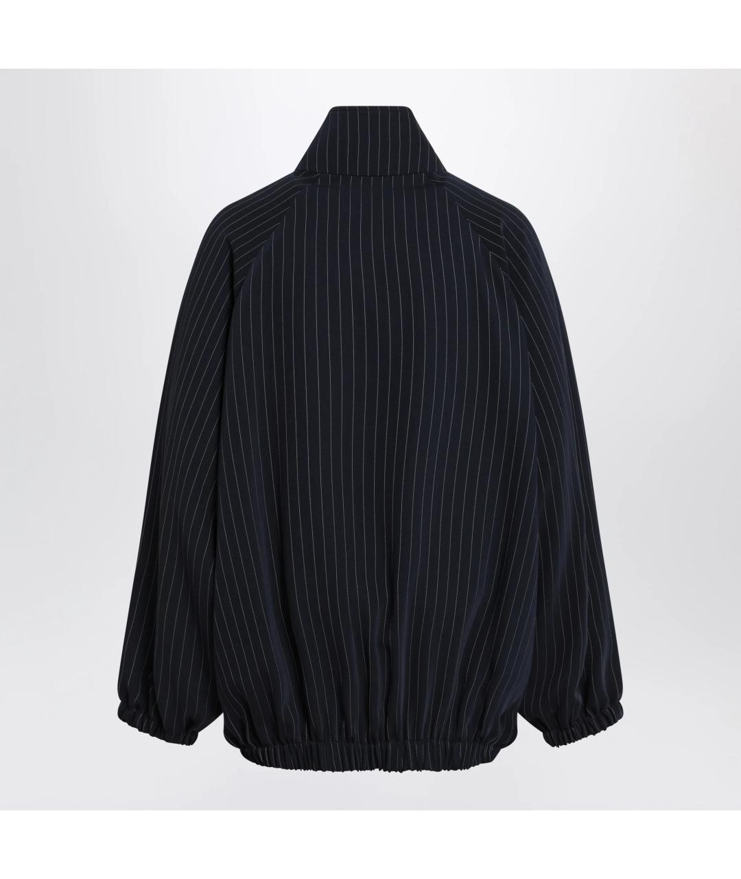 THE FRANKIE SHOP Темно-синяя полиэстеровая куртка, фото 2