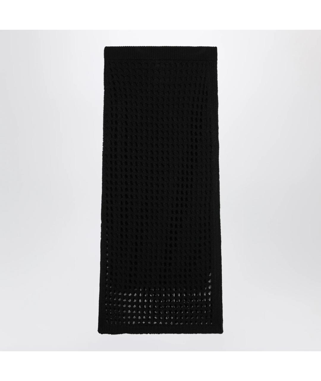 MAX MARA Черная хлопковая юбка миди, фото 2