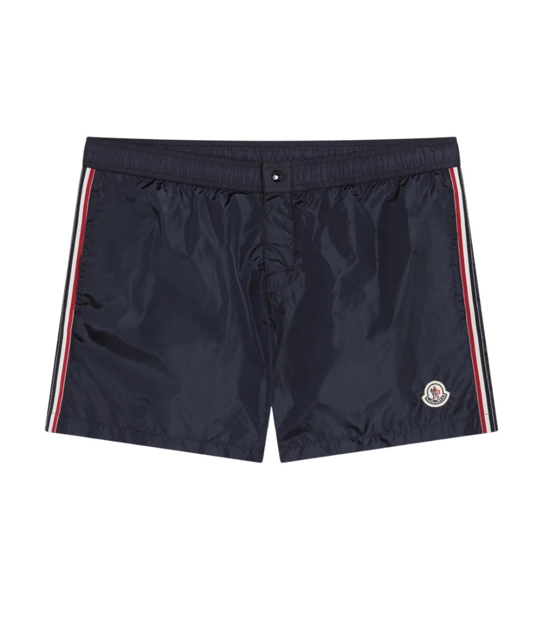 MONCLER Синие полиамидовые шорты, фото 1
