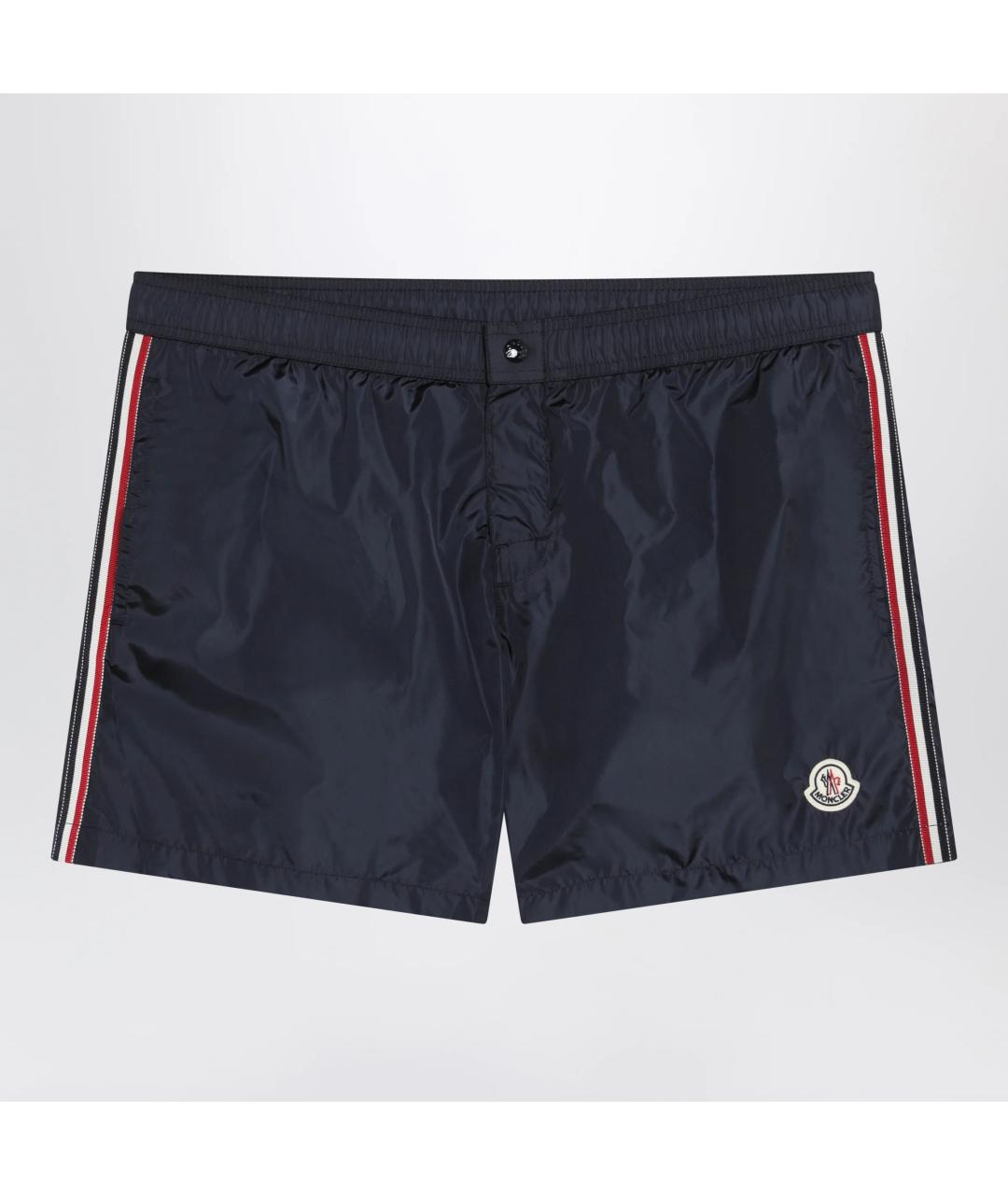 MONCLER Синие полиамидовые шорты, фото 3