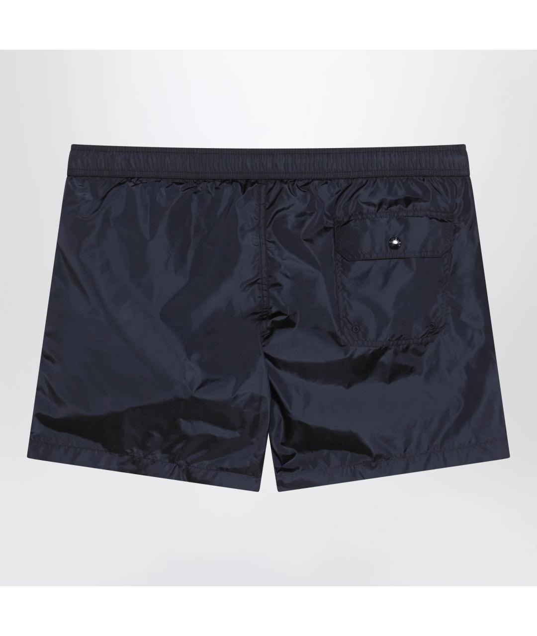 MONCLER Синие полиамидовые шорты, фото 2