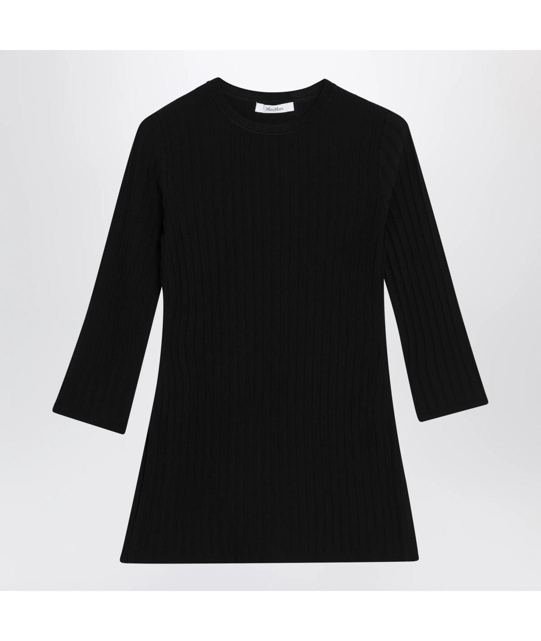 MAX MARA Черный хлопковый джемпер / свитер, фото 3