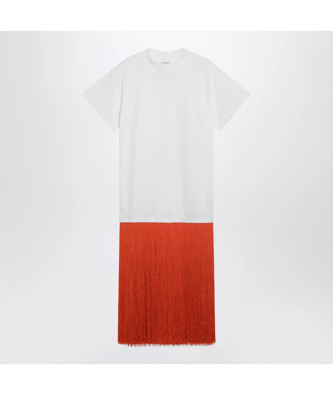 ALAIA Белая хлопковая футболка, фото 3