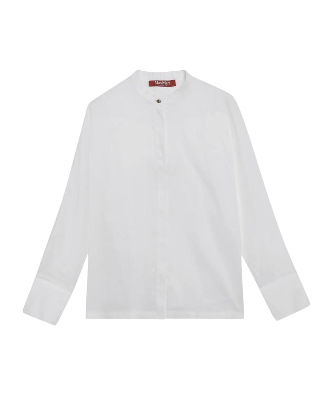 MAX MARA STUDIO Белая льняная рубашка, фото 1