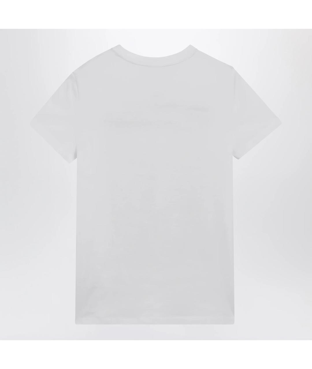 MAX MARA Белая хлопковая футболка, фото 2