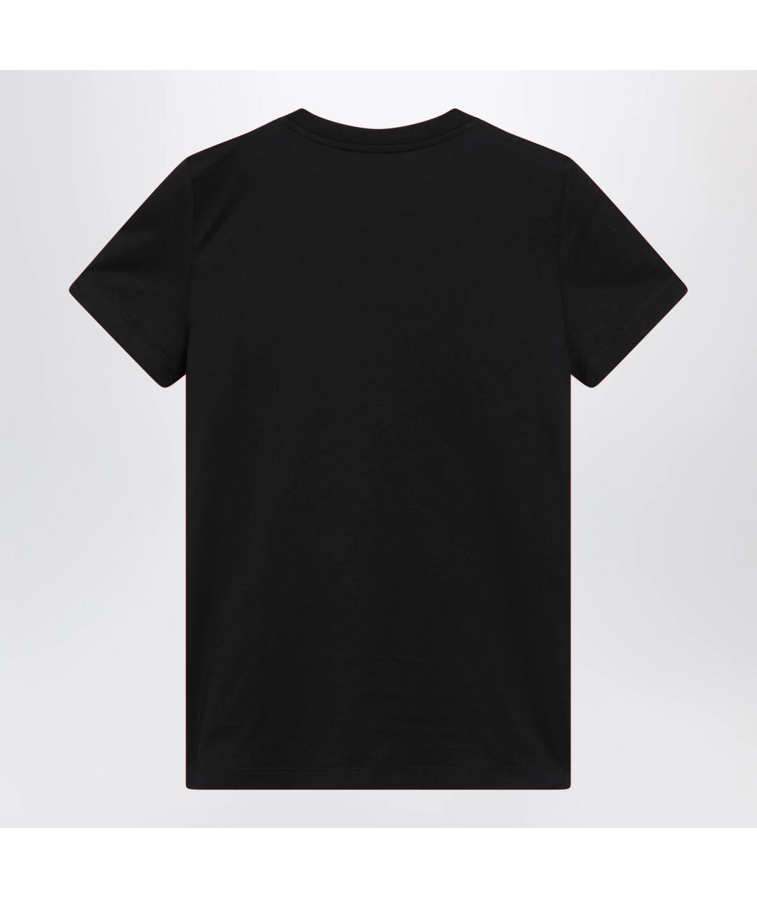 MAX MARA Черная хлопковая футболка, фото 2