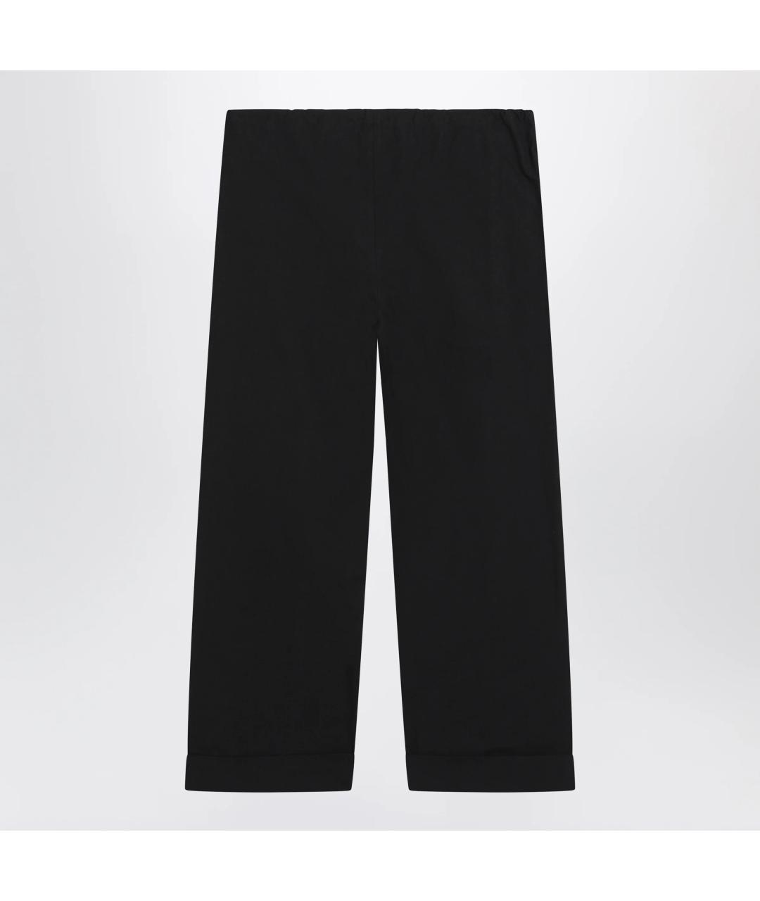 THE ROW Черные хлопковые прямые брюки, фото 2