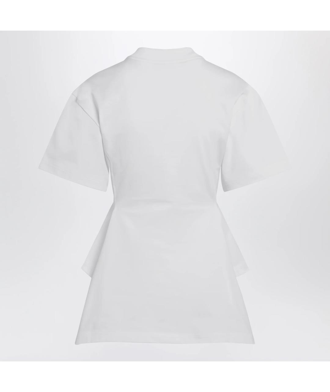 ALAIA Белая хлопковая футболка, фото 2