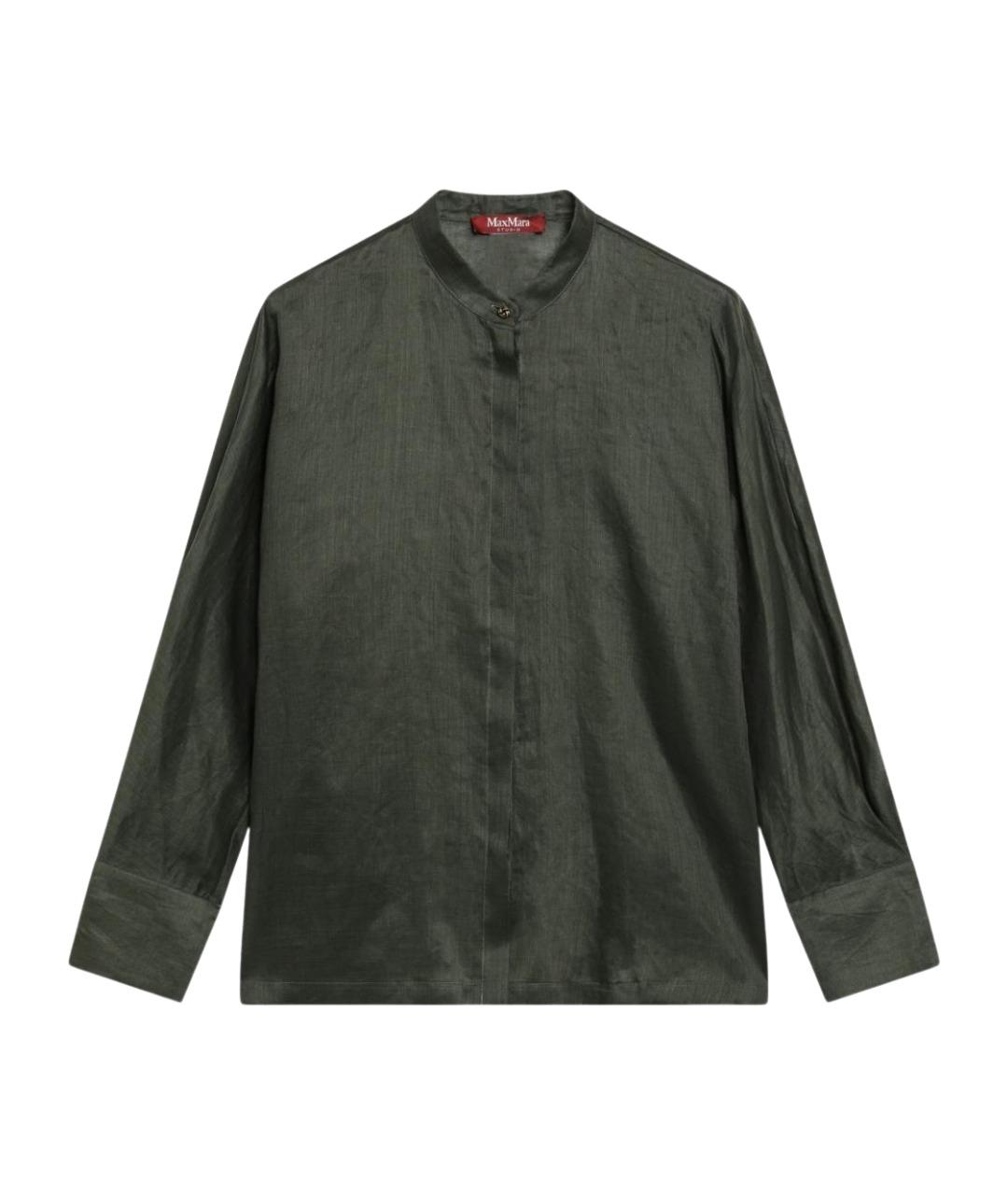 MAX MARA STUDIO Зеленая рубашка, фото 1