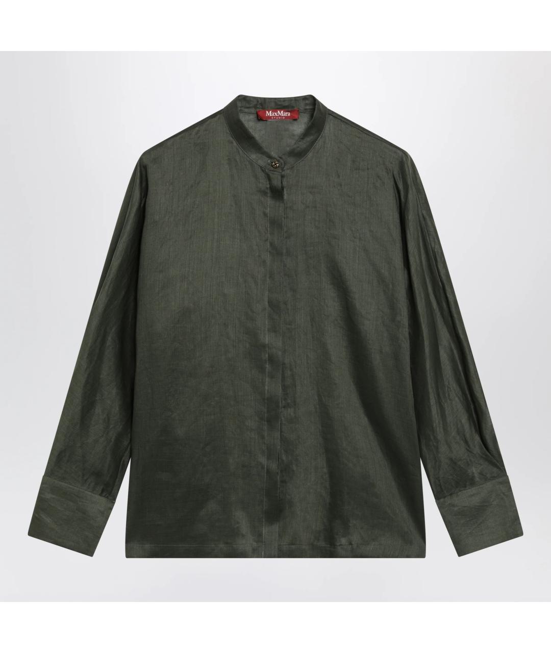 MAX MARA STUDIO Зеленая рубашка, фото 3