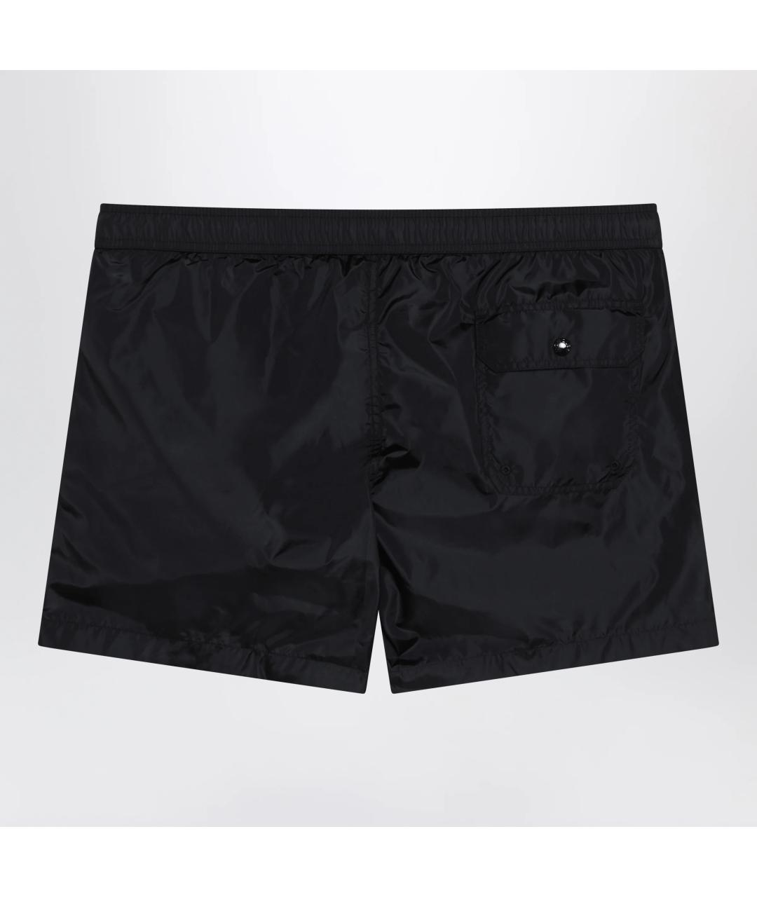 MONCLER Черные полиамидовые шорты, фото 2