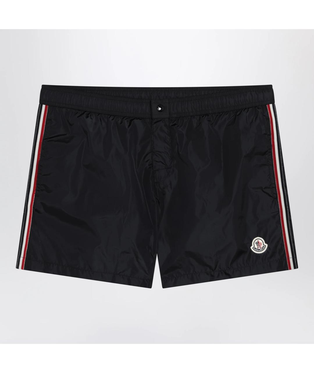 MONCLER Черные полиамидовые шорты, фото 3
