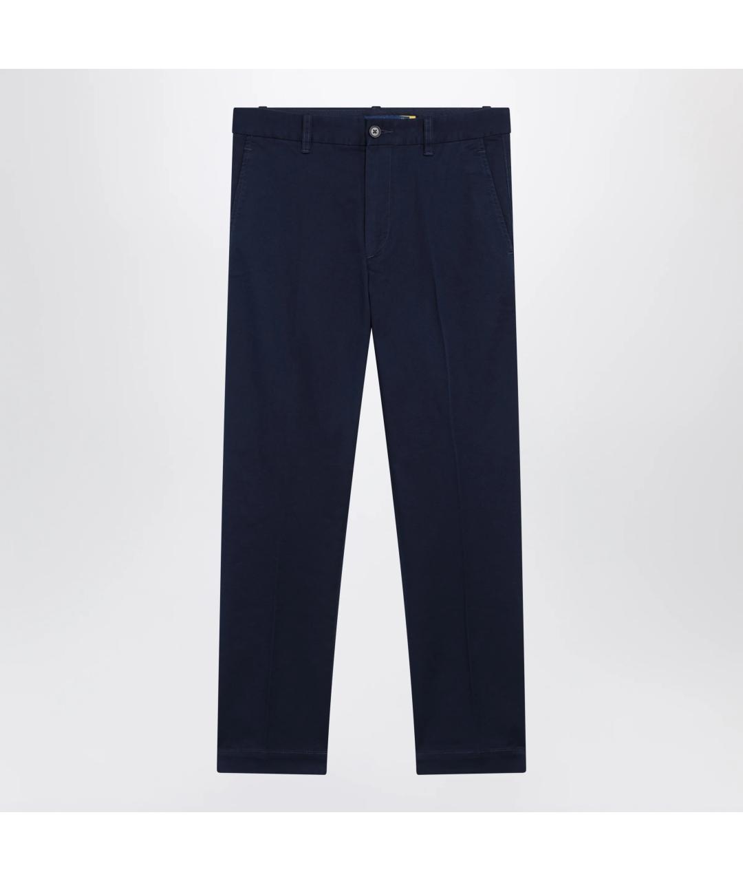 POLO RALPH LAUREN Темно-синие хлопковые прямые брюки, фото 3