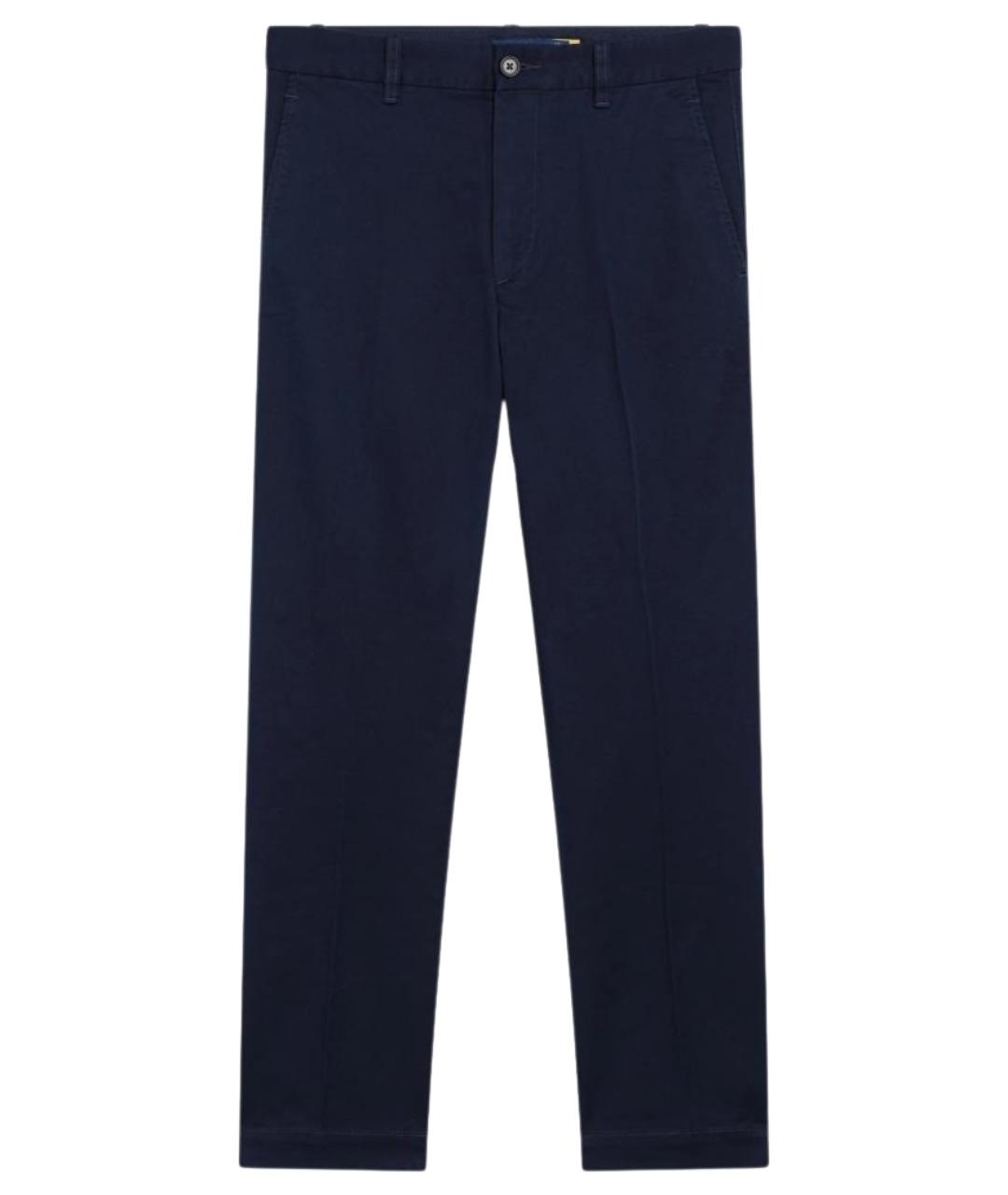 POLO RALPH LAUREN Темно-синие хлопковые прямые брюки, фото 1