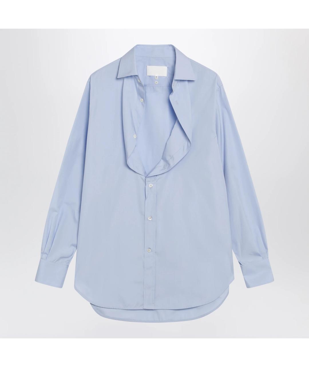 MAISON MARGIELA Голубая хлопковая рубашка, фото 3
