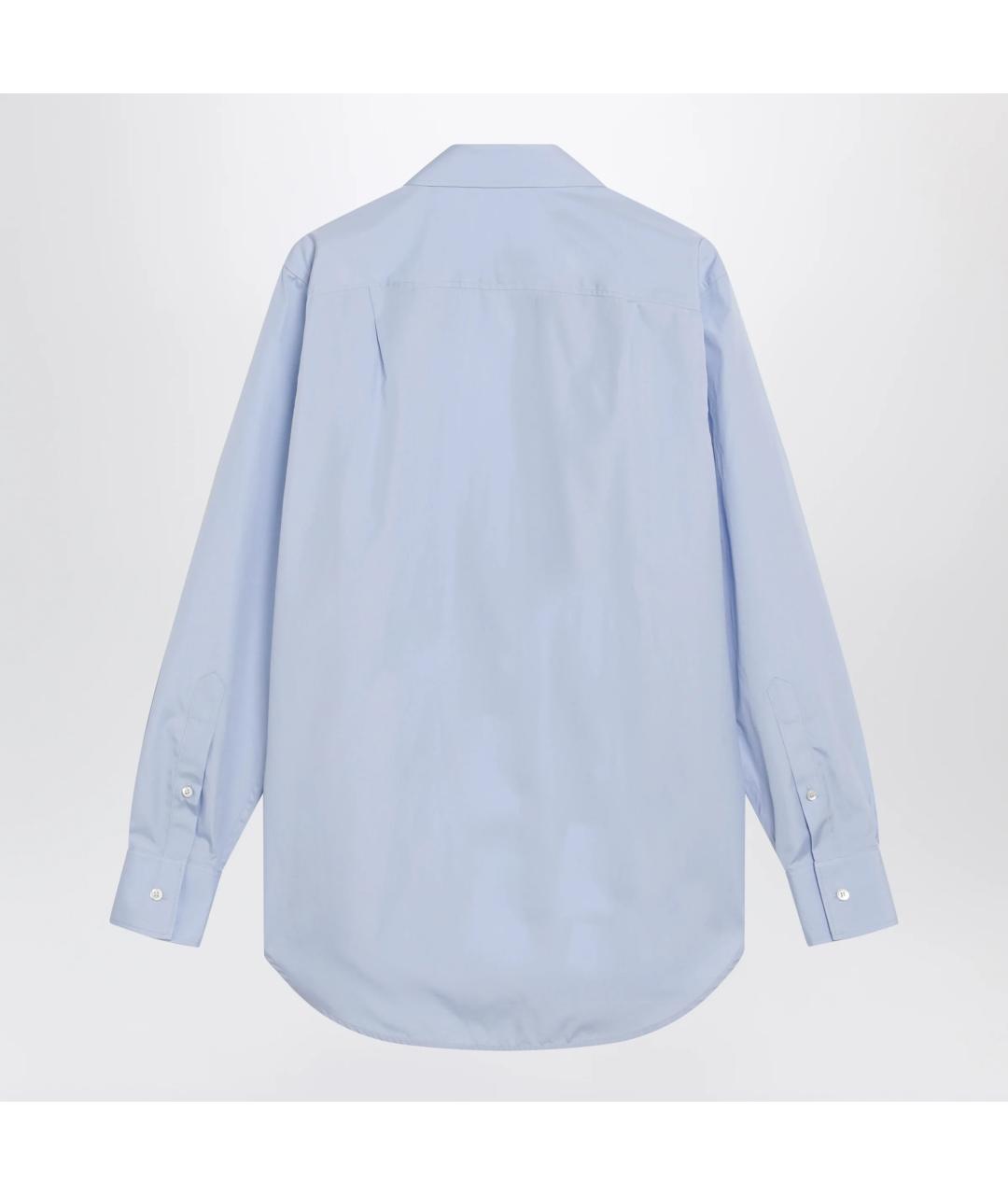 MAISON MARGIELA Голубая хлопковая рубашка, фото 2