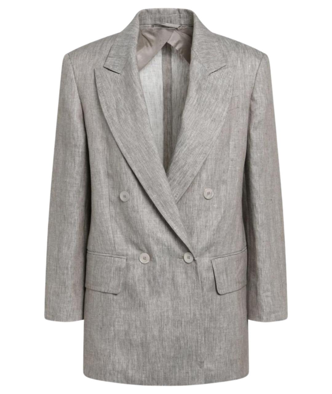 MAX MARA Бежевая льняная куртка, фото 1