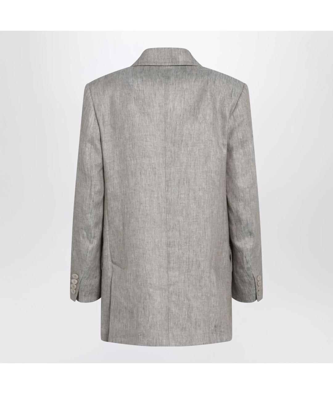 MAX MARA Бежевая льняная куртка, фото 2