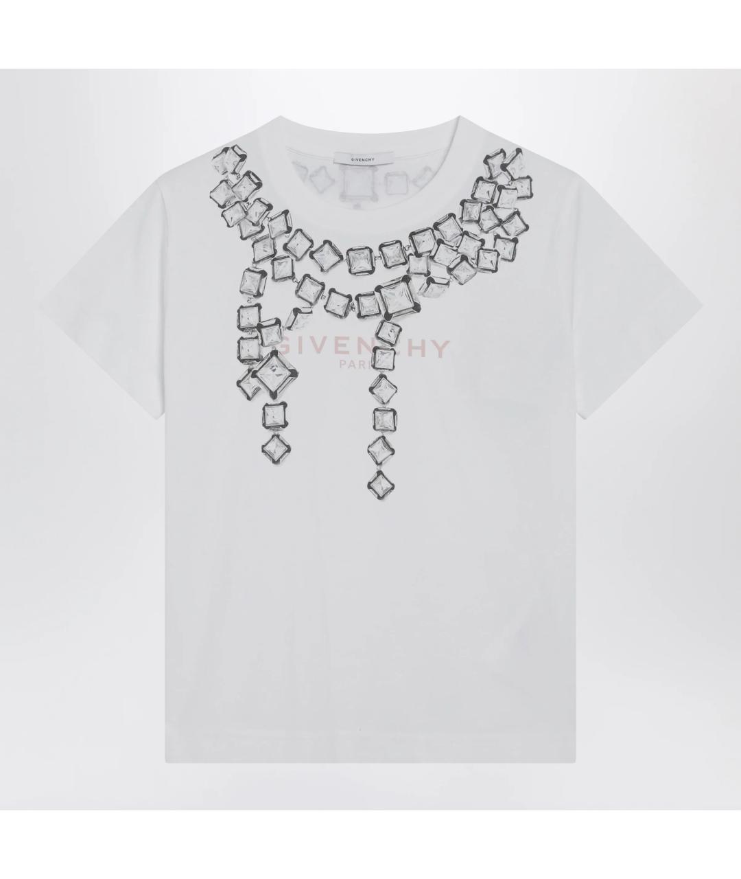 GIVENCHY Белая хлопковая футболка, фото 3