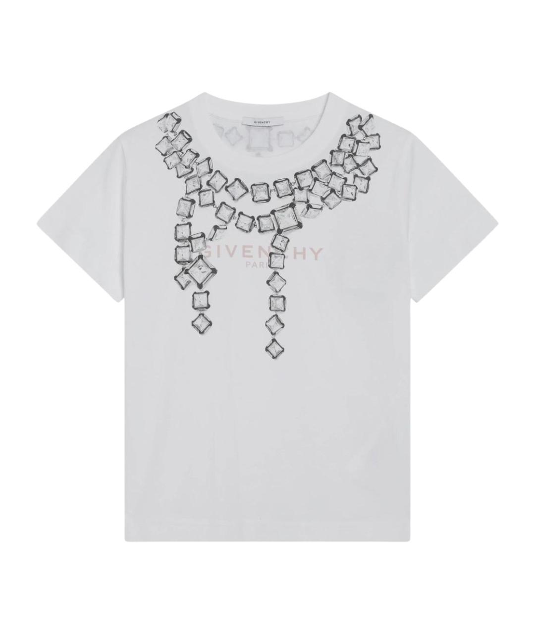 GIVENCHY Белая хлопковая футболка, фото 1