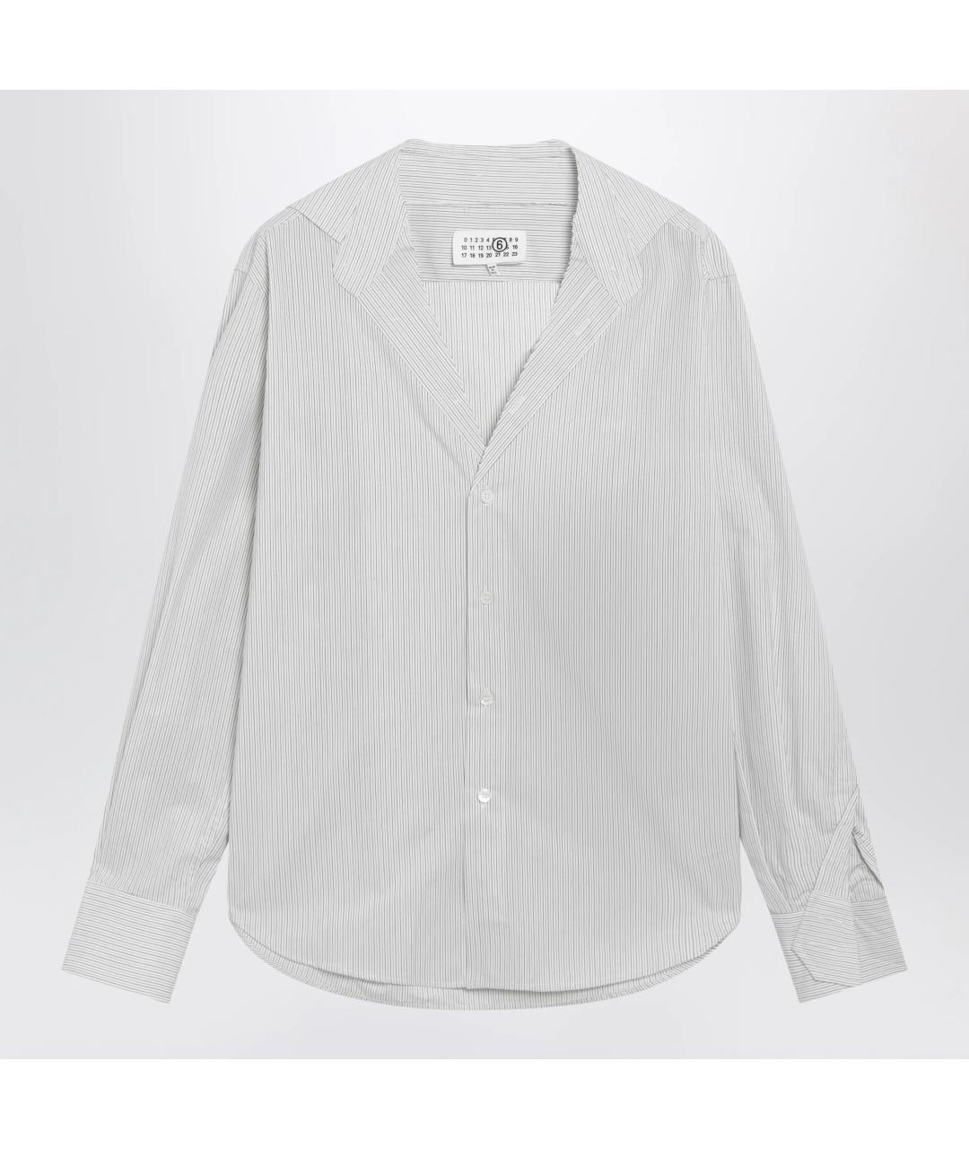 MM6 MAISON MARGIELA Белая хлопковая рубашка, фото 3