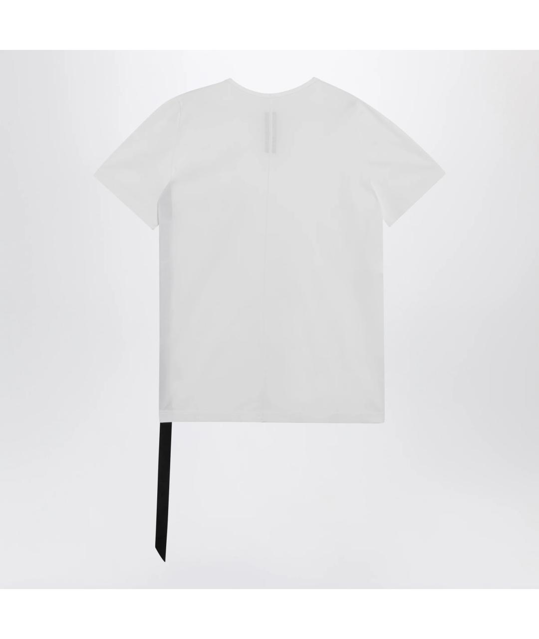 RICK OWENS DRKSHDW Белая хлопковая футболка, фото 2
