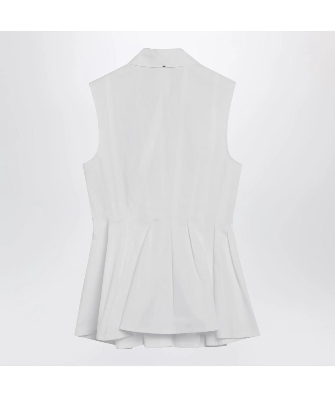 SPORTMAX Белая хлопковая рубашка, фото 2