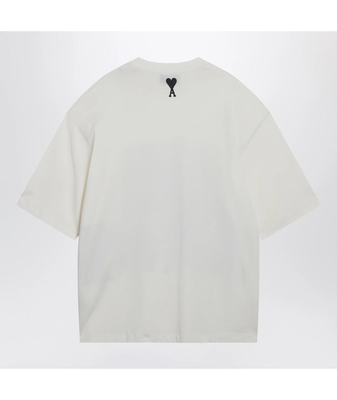 Ami Paris Белая хлопковая футболка, фото 2