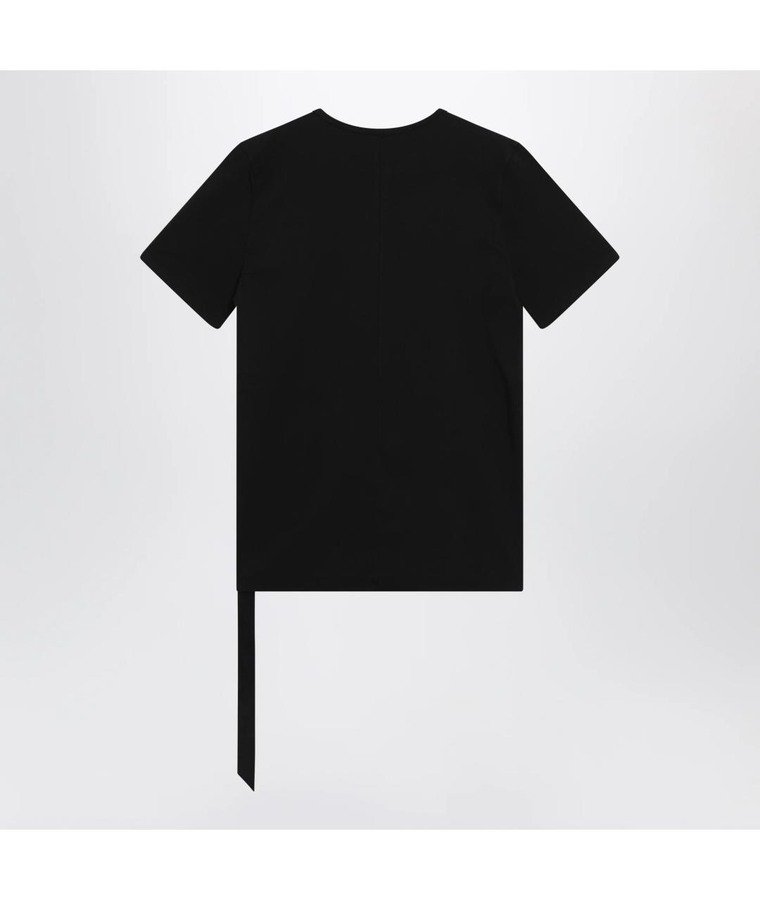 RICK OWENS DRKSHDW Черная хлопковая футболка, фото 2