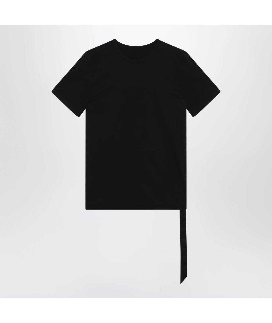 RICK OWENS DRKSHDW Черная хлопковая футболка, фото 3