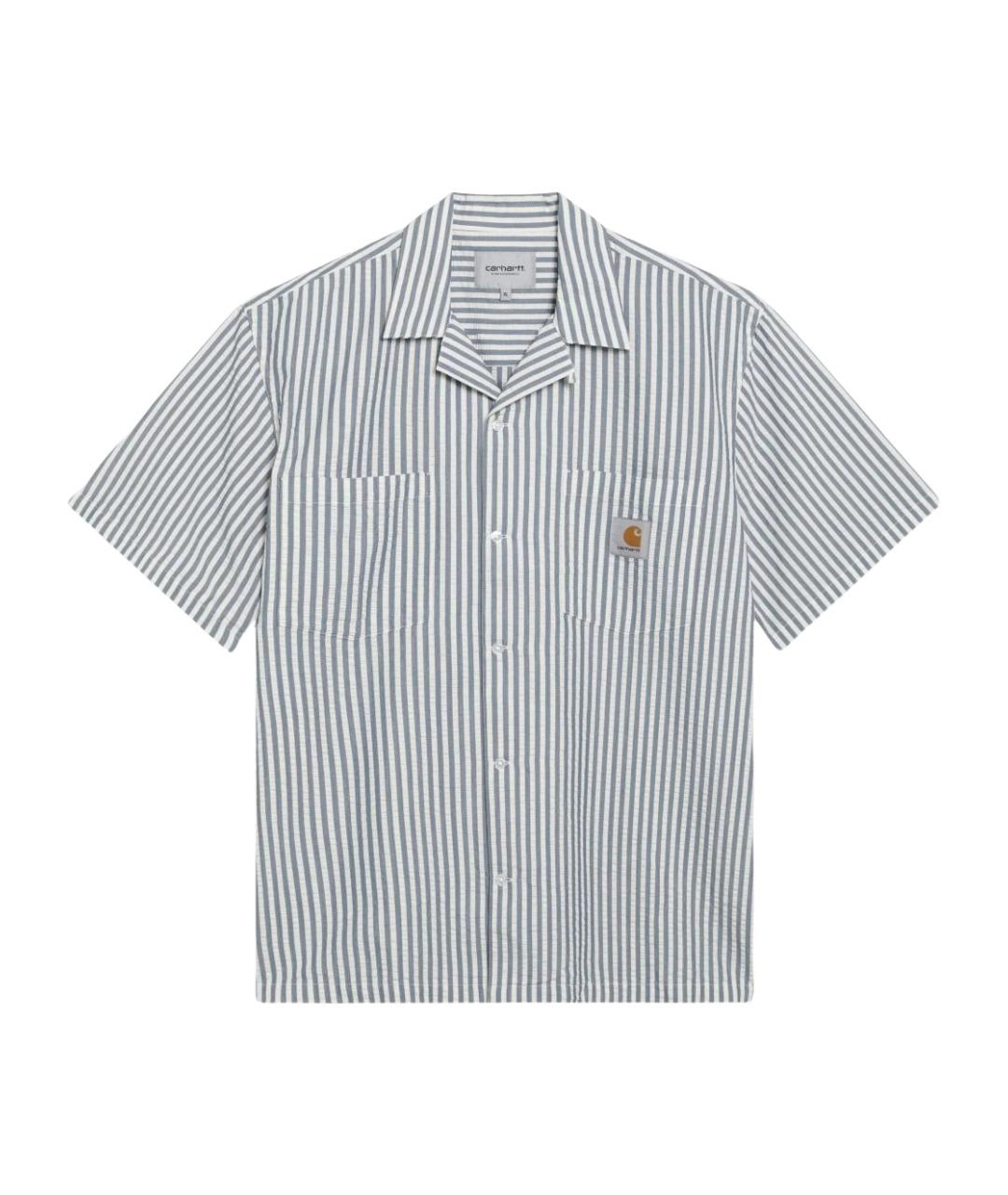 CARHARTT WIP Голубая хлопковая кэжуал рубашка, фото 1