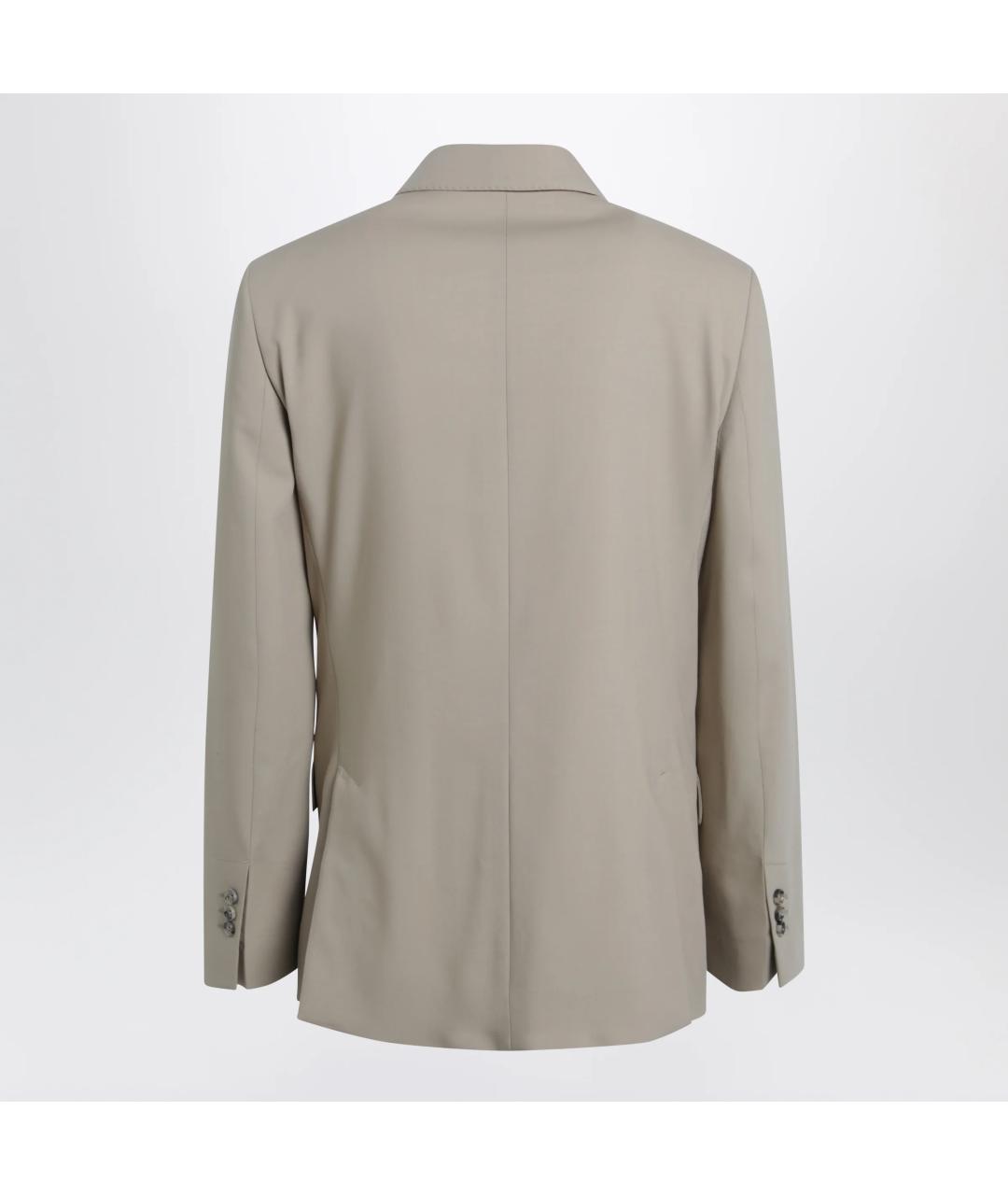 Ami Paris Бежевый шерстяной пиджак, фото 2