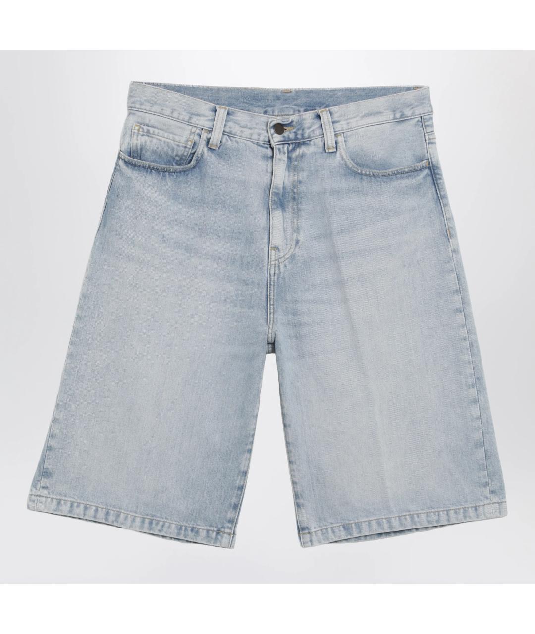 CARHARTT WIP Голубые деним шорты, фото 3
