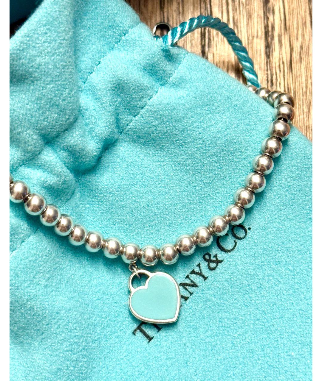 TIFFANY&CO Серебрянный серебряный браслет, фото 7