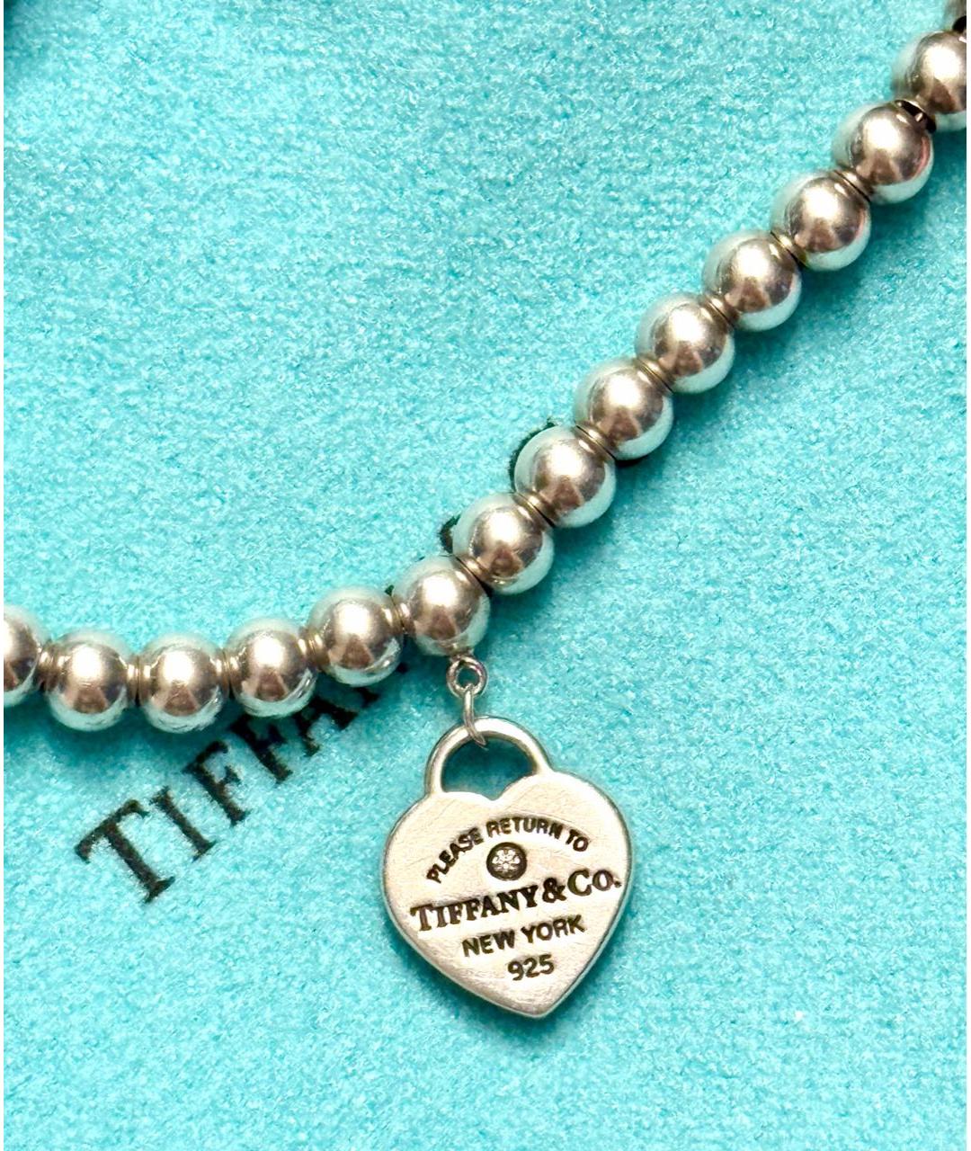 TIFFANY&CO Серебрянный серебряный браслет, фото 2