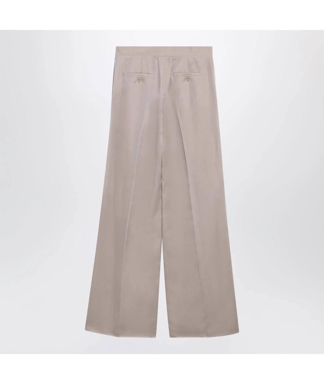 MAX MARA Розовые шелковые брюки широкие, фото 2