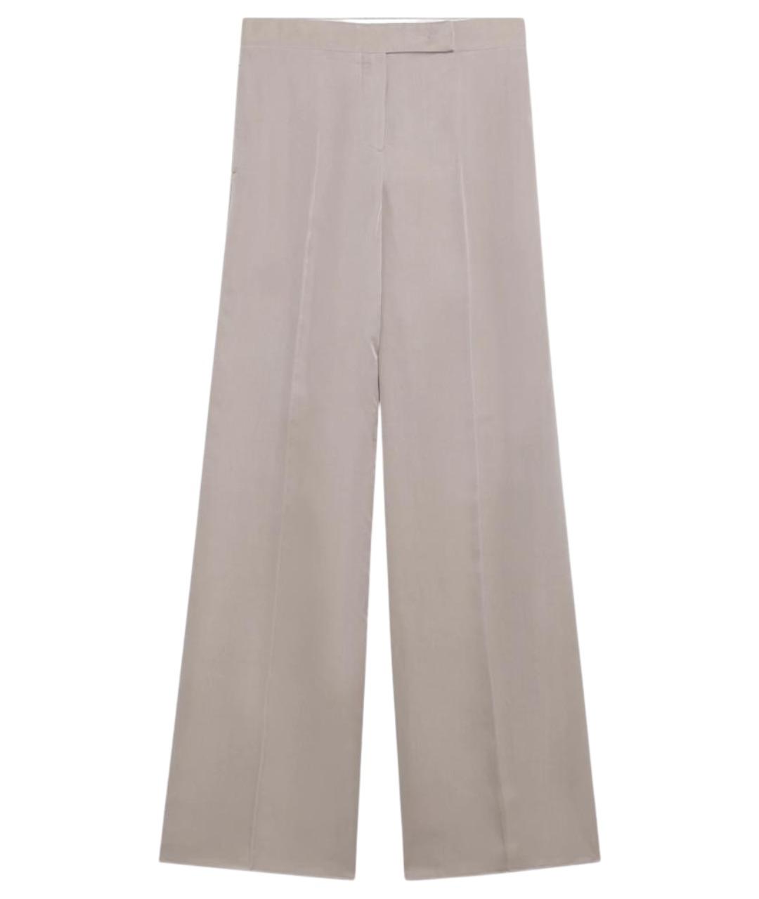 MAX MARA Розовые шелковые брюки широкие, фото 1