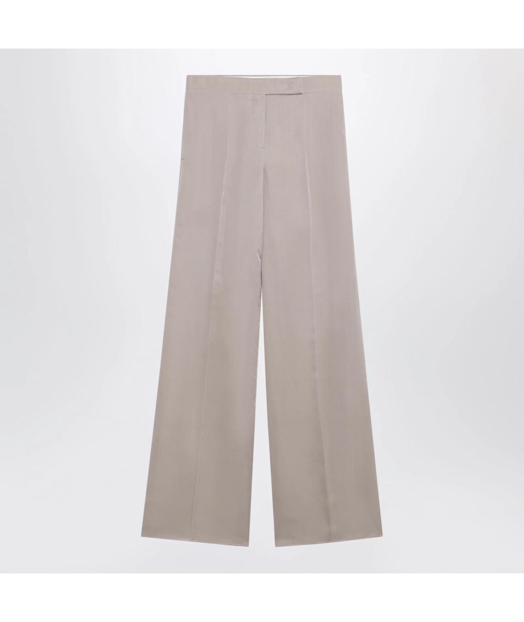 MAX MARA Розовые шелковые брюки широкие, фото 3