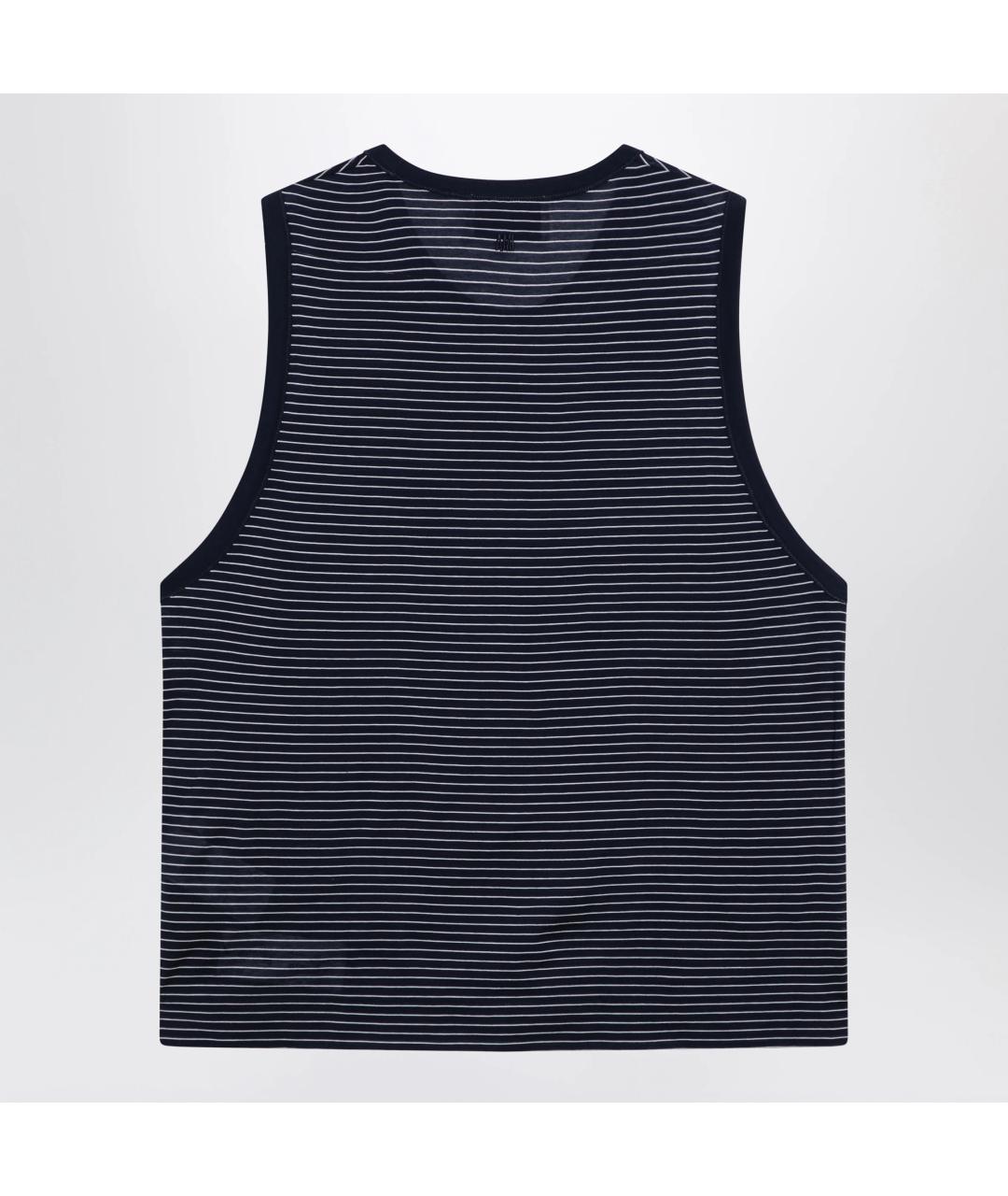 Ami Paris Черная хлопковая майка, фото 2