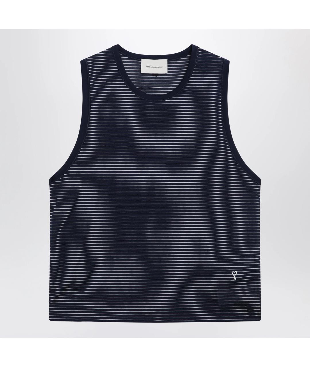 Ami Paris Черная хлопковая майка, фото 3