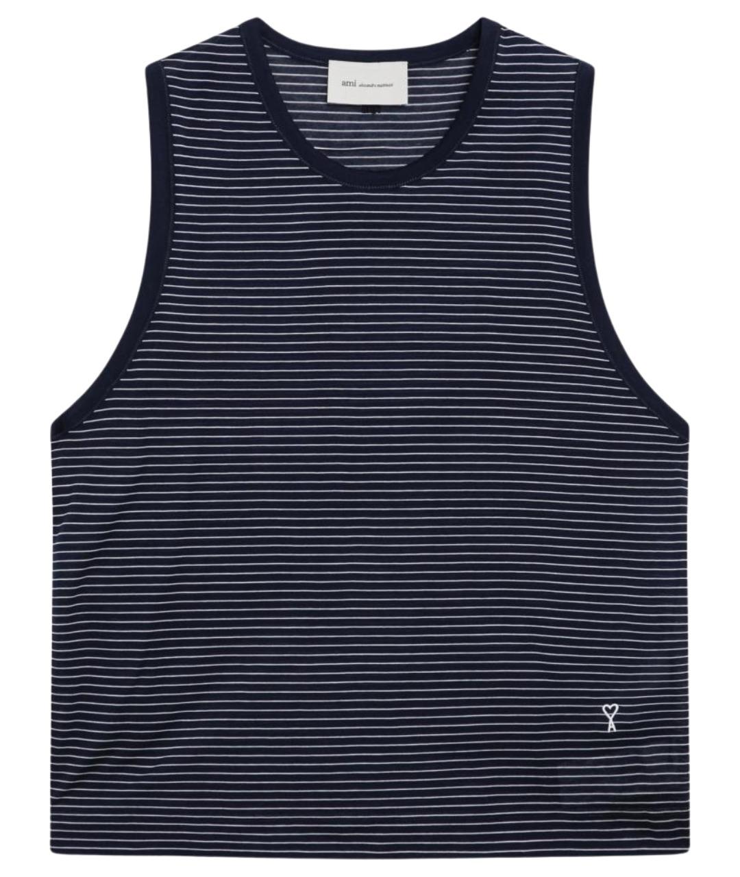 Ami Paris Черная хлопковая майка, фото 1