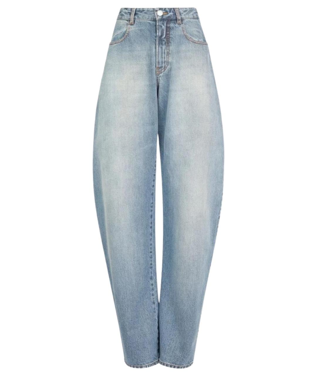 ALAIA Голубые хлопковые прямые джинсы, фото 1